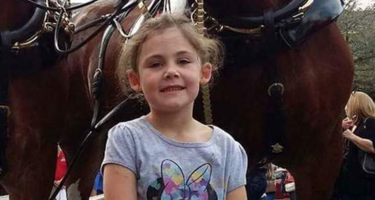 Dad Snaps A Photo Of His Daughter In Front Of Giant Horse, Looks Closer And Can’t Stop Laughing