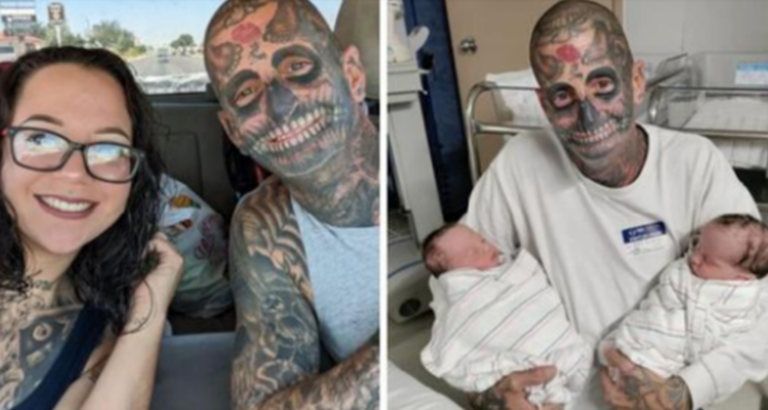 Dad With 240 Tattoos Faces Backlash As People Think He Is A Horrible Father – Then His Wife Reveals The Truth