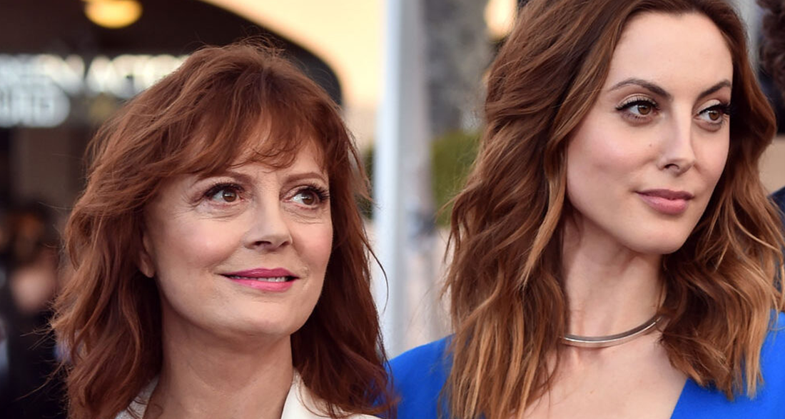 Susan Sarandon’s daughter Eva shuts down critics of her wedding dress cleavage