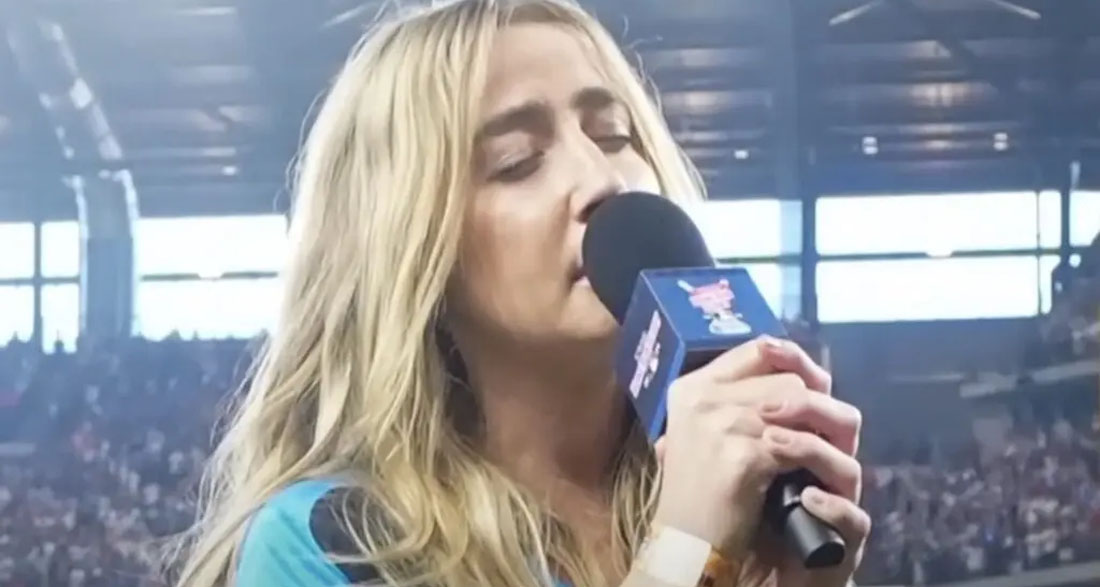 Ingrid Andress Delivers Captivating Performance of the National Anthem at MLB Home Run Derby