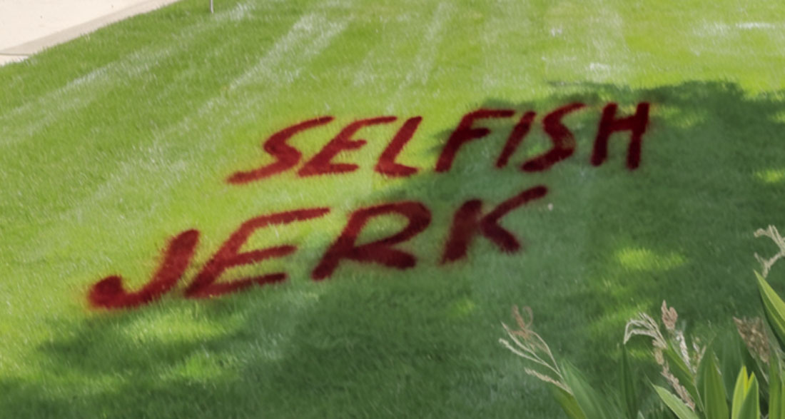 My Neighbor Painted an Insult on My Lawn – So I Taught Him a Lesson He Won’t Forget