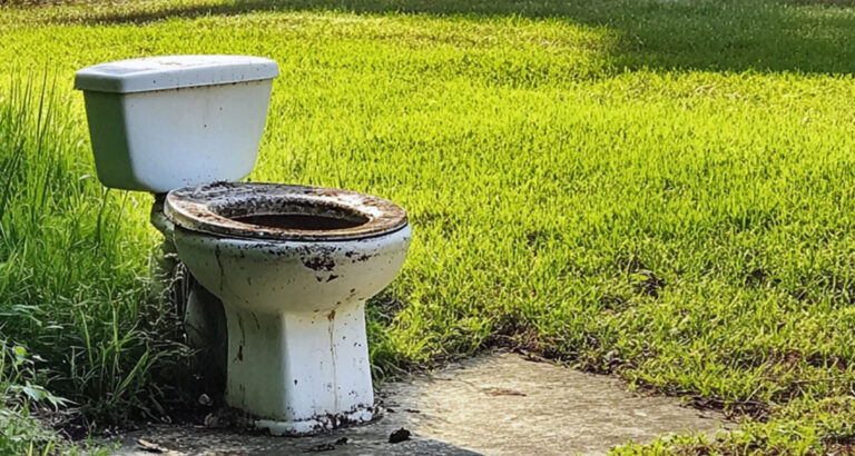 My Neighbor Installed a Toilet on My Lawn with a Note, Flush Your Opinion Here, After I Asked Her Not to Sunbathe in Front of My Sons Window