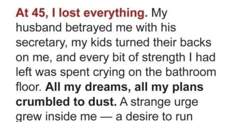 When My Husband Cheated and My Kids Turned Against Me, I Faced an Impossible Choice