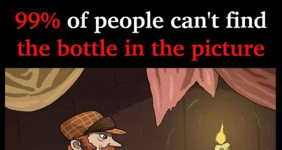 You Have To Be Smart To Find The Hidden Bottle