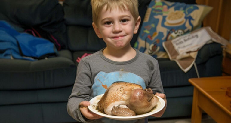 Lonely Man Shares Turkey with Barefoot Boy, a Year Later They Celebrate Thanksgiving as Family