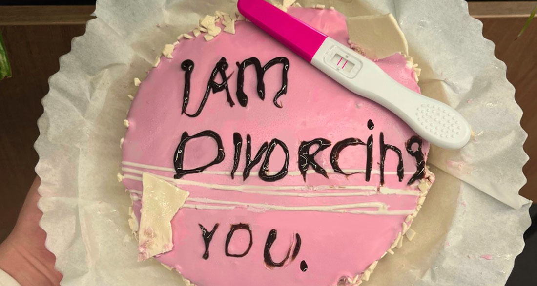 My Husband Sent Me a Cake to Announce Our Divorce, When He Discovered the Truth, He Came Crawling Back