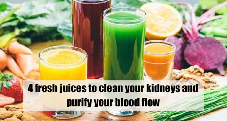 To clean your kidneys and purify your blood flow, drink one of these 4 fresh juices