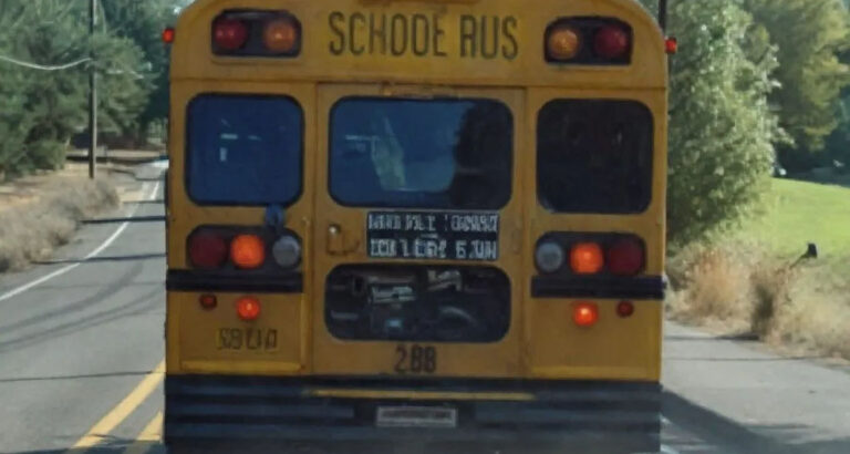 I Saw a Child on the School Bus Hitting the Back Window and Yelling for Help