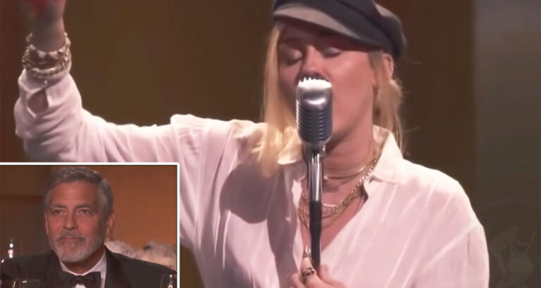 Miley Cyrus Pays Tribute to George Clooney With Badass Performance of This Country Music Track