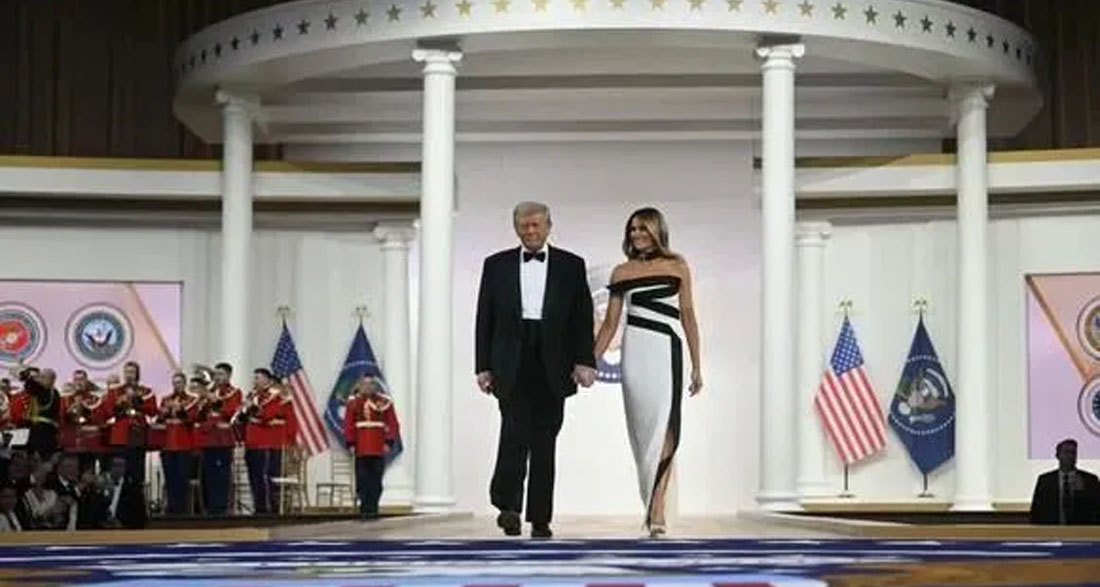 ‘Best Dressed First Lady’: Melania Trump Stuns in a ‘Gorgeous’ Dress at the Inaugural Ball – Photos