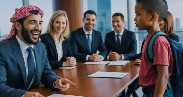 “I SPEAK 9 LANGUAGES” – Said Son Of Black Cleaning Lady… Arab Millionaire Laughed, But Got SHOCKED