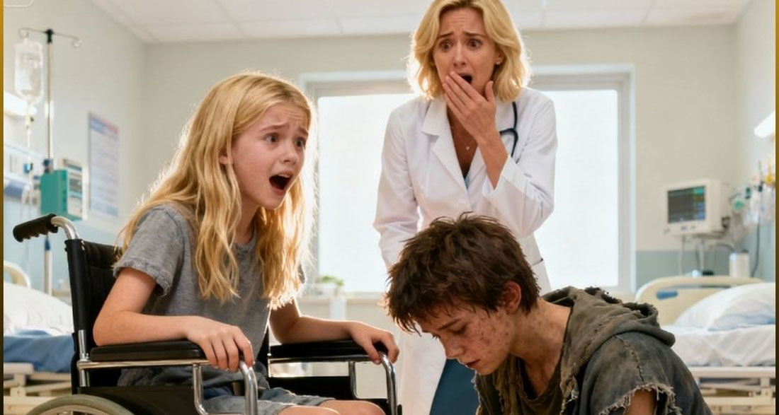 She was the surgeon’s daughter, a girl who had never taken a single step—until a homeless boy whispered, “Let me try.” – News