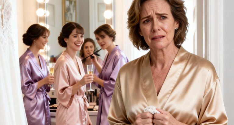 After spending six months sewing my daughter’s wedding dress, I walked into the bridal suite just in time to hear her joke, “Just say it doesn’t fit—it looks like something from a thrift store.” I held my head up, took the dress, and quietly left. But later that day, something completely unexpected happened…