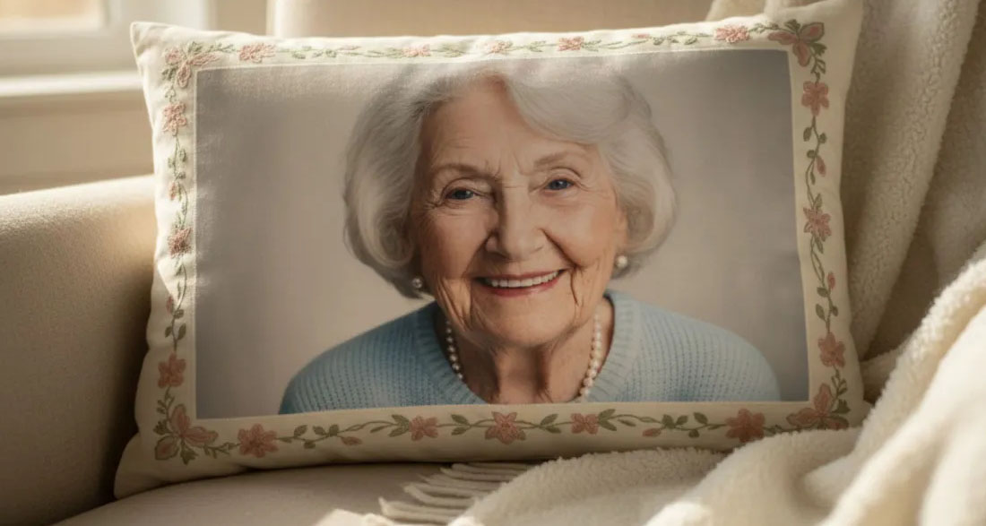 I Gifted My Grandpa a Pillow with My Late Grandma’s Photo — When I Came Home for Thanksgiving, I Found It in the Trash